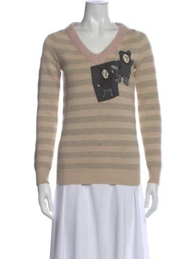 Pre-owned Prada Vintage 2000's Sweater In Neutral