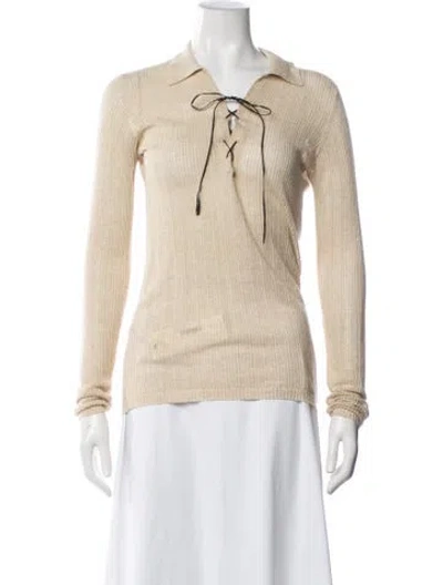 Pre-owned Prada Vintage 2000's Sweater In Neutrals