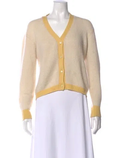 Pre-owned Prada Vintage 2000's Sweater In Neutrals/yellow