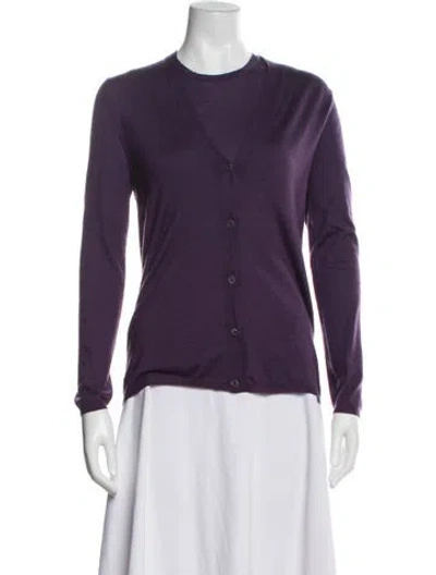 Pre-owned Prada Vintage 2000's Sweater In Purple