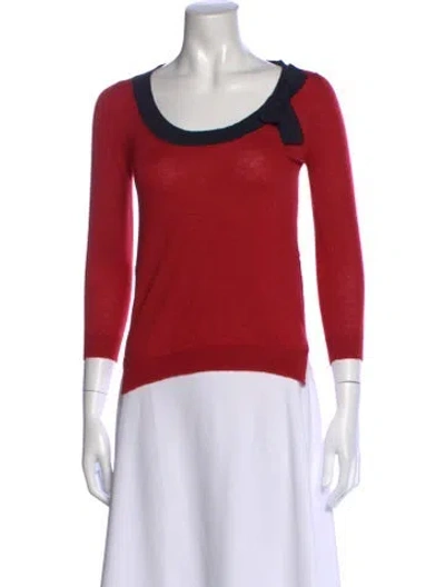 Pre-owned Prada Vintage 2000's Sweater In Red