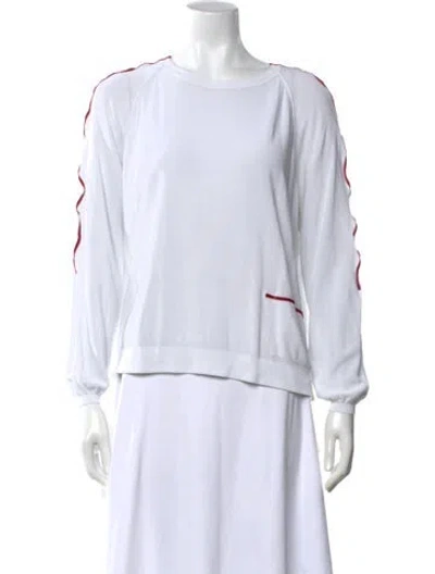Pre-owned Prada Vintage 2000's Sweatshirt In White