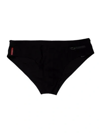 Pre-owned Prada Vintage 2000's Swim Briefs W/ Tags In Blue