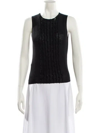 Pre-owned Prada Vintage 2000's Top In Black