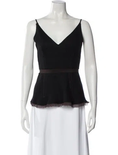 Pre-owned Prada Vintage 2000 Top In Black