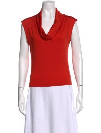 Pre-owned Prada Vintage 2000's Top In Orange