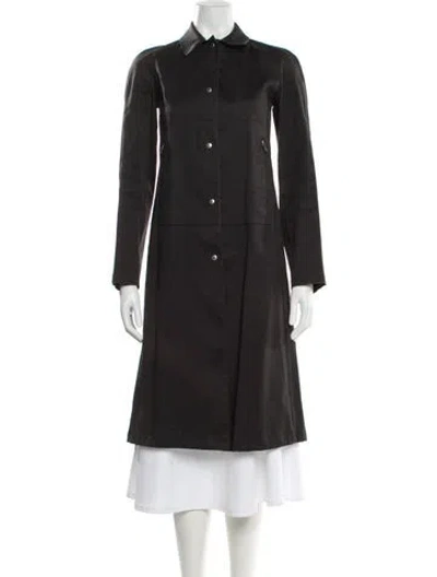 Pre-owned Prada Vintage 2000's Trench Coat In Black