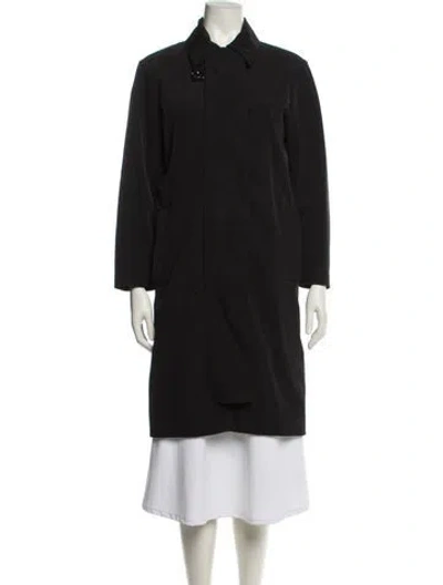 Pre-owned Prada Vintage 2000's Trench Coat In Black