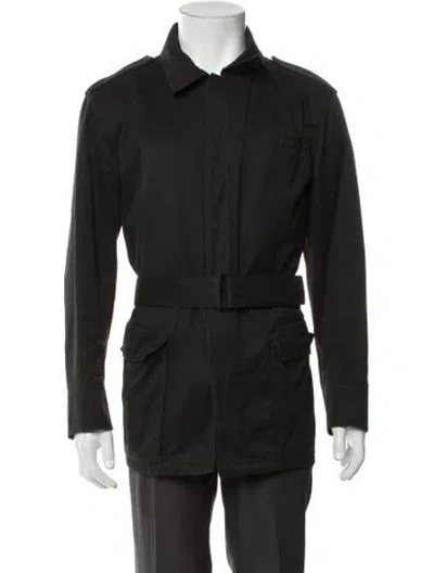 Pre-owned Prada Vintage 2000's Trench Coat In Black