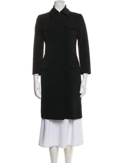 Pre-owned Prada Vintage 2000's Trench Coat In Black