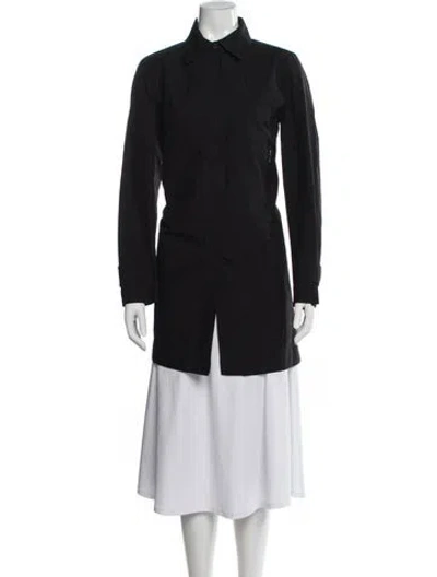 Pre-owned Prada Vintage 2000's Trench Coat In Black