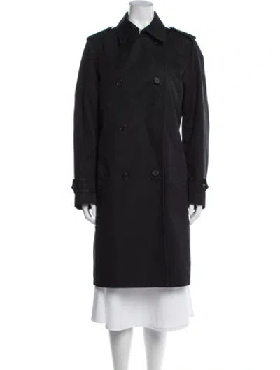 Pre-owned Prada Vintage 2000's Trench Coat In Black