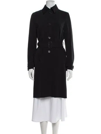Pre-owned Prada Vintage 2000's Trench Coat In Black