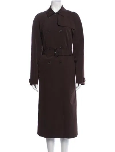 Pre-owned Prada Vintage 2000's Trench Coat In Brown