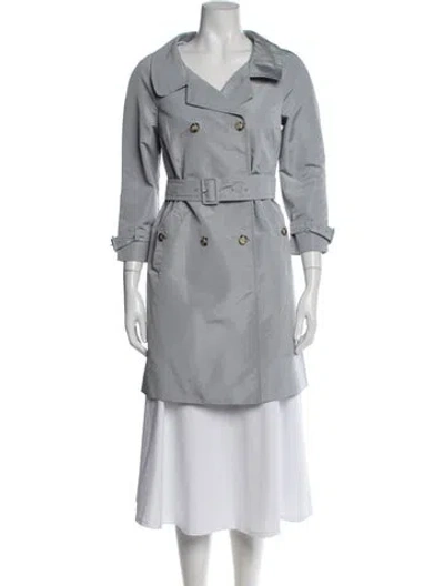 Pre-owned Prada Vintage 2000's Trench Coat In Gray