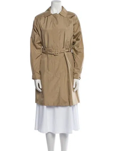 Pre-owned Prada Vintage 2000's Trench Coat In Neutral