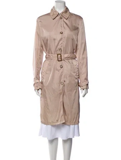 Pre-owned Prada Vintage 2000's Trench Coat In Neutral