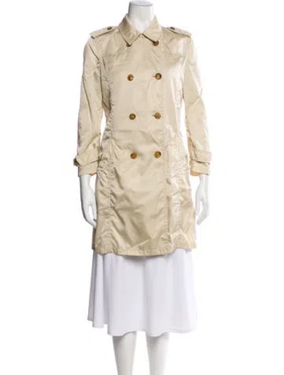 Pre-owned Prada Vintage 2000's Trench Coat In Neutral