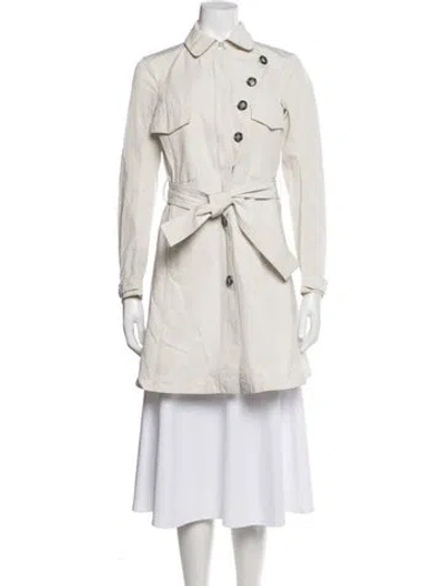 Pre-owned Prada Vintage 2000's Trench Coat In Neutrals