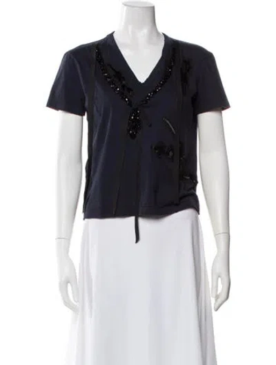 Pre-owned Prada Vintage 2000's T-shirt In Blue