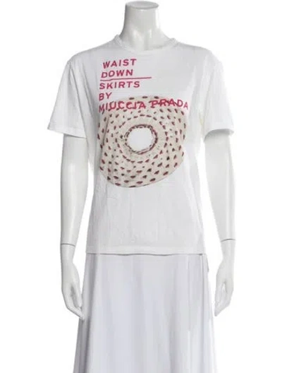 Pre-owned Prada Vintage 2000's T-shirt In White