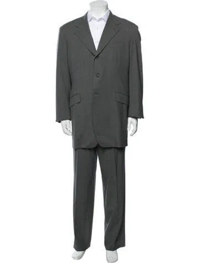 Pre-owned Prada Vintage 2000's Two-piece Blazer In Grey