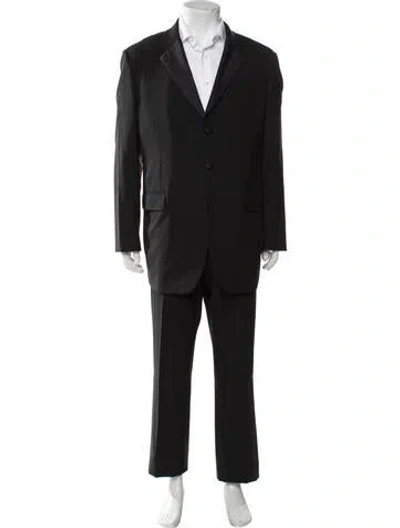 Pre-owned Prada Vintage 2000's Two-piece Suit In Black