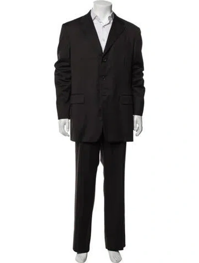 Pre-owned Prada Vintage 2000's Two-piece Suit In Black