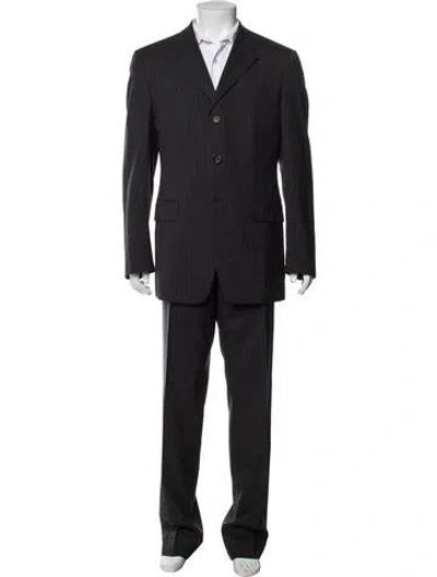Pre-owned Prada Vintage 2000's Two-piece Suit In Black