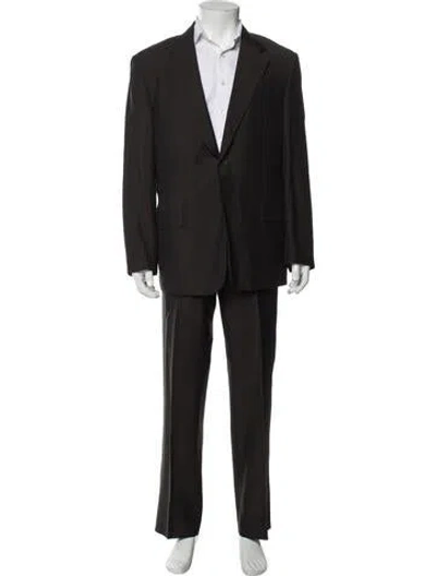 Pre-owned Prada Vintage 2000's Two-piece Suit In Brown