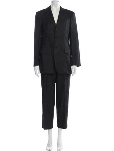 Pre-owned Prada Vintage 2000's Two-piece Suit In Brown