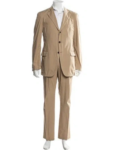 Pre-owned Prada Vintage 2000's Two-piece Suit In Brown