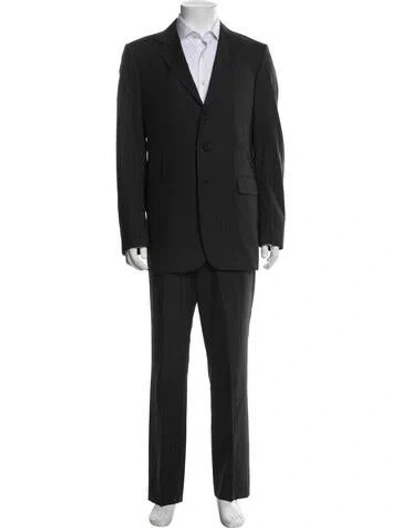 Pre-owned Prada Vintage 2000's Two-piece Suit In Grey