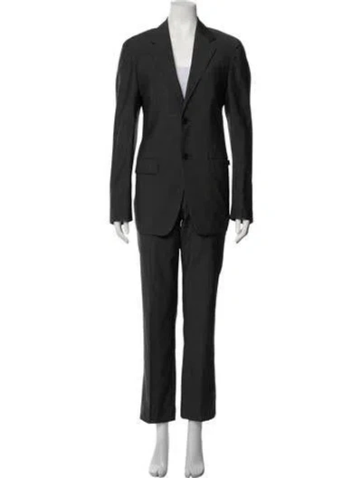 Pre-owned Prada Vintage 2000's Two-piece Suit In Grey