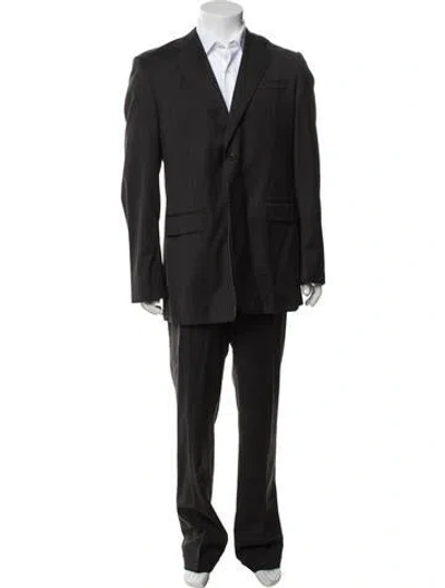 Pre-owned Prada Vintage 2000's Two-piece Suit Vest In Grey