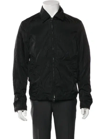 Pre-owned Prada Vintage 2000's Utility Jacket In Black