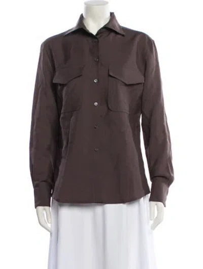 Pre-owned Prada Vintage 2000's Utility Jacket In Brown