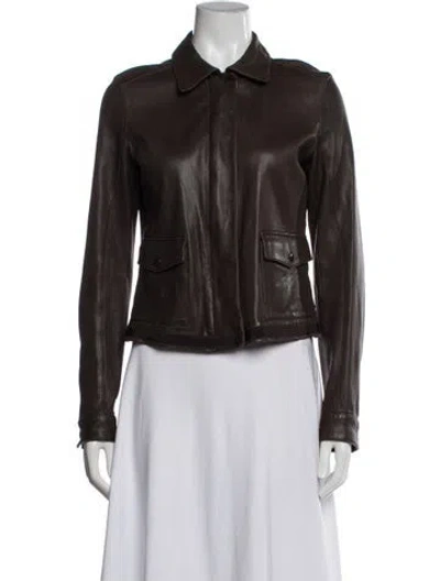 Pre-owned Prada Vintage 2000's Utility Jacket In Brown