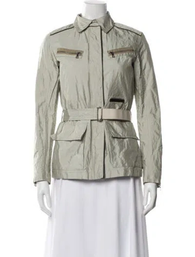 Pre-owned Prada Vintage 2000's Utility Jacket In Gray