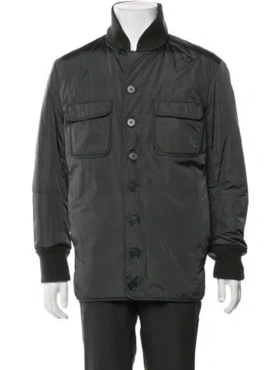 Pre-owned Prada Vintage 2000's Utility Jacket In Green