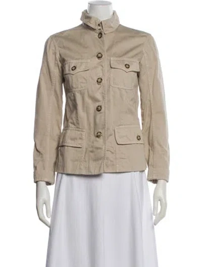 Pre-owned Prada Vintage 2000's Utility Jacket In Neutral