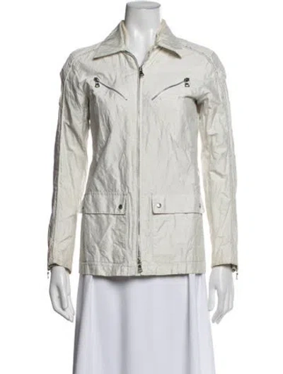 Pre-owned Prada Vintage 2000's Utility Jacket In Neutrals