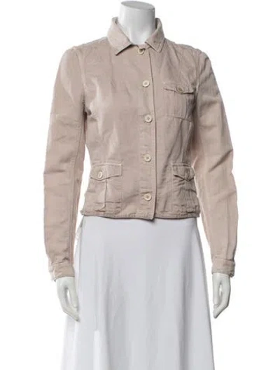 Pre-owned Prada Vintage 2000's Utility Jacket In Neutrals
