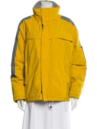 Pre-owned Prada Vintage 2000's Utility Jacket In Yellow