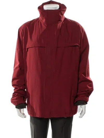 Pre-owned Prada Vintage 2000's Windbreaker In Burgundy