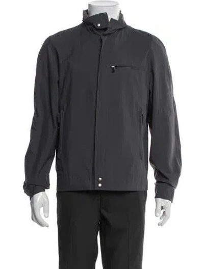 Pre-owned Prada Vintage 2000's Windbreaker In Gray