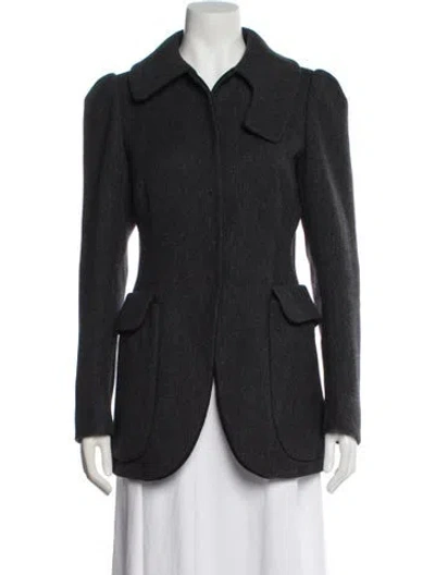 Pre-owned Prada Vintage 2001 Blazer In Gray