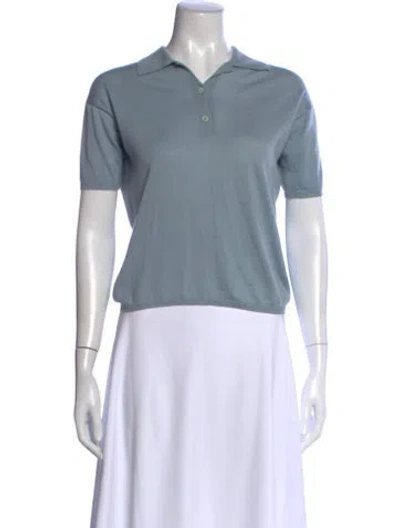 Pre-owned Prada Vintage 2001 Polo In Blue