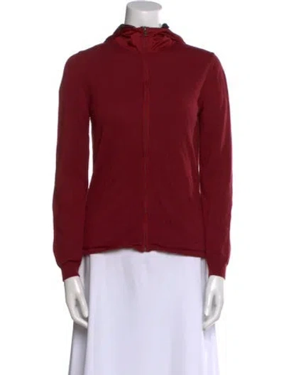 Pre-owned Prada Vintage 2001 Sweater In Burgundy