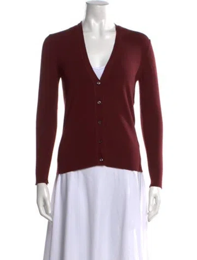Pre-owned Prada Vintage 2001 Sweater In Burgundy